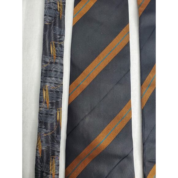 Mens Ties Lot Of 4 Bill Blass Ted Lapidus Croft & Barrow Structure Silk Formal - Picture 8 of 11